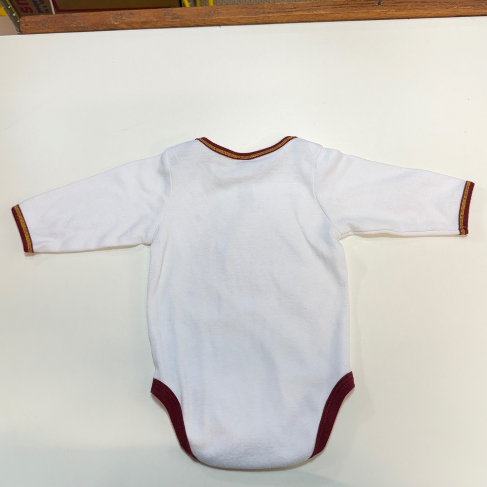 Washington Commanders NFL Team Apparel Bodysuit Kids 3-6M White Long Sleeve - Picture 2 of 8